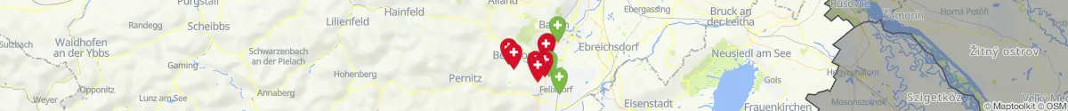 Map view for Pharmacies emergency services nearby Berndorf (Baden, Niederösterreich)